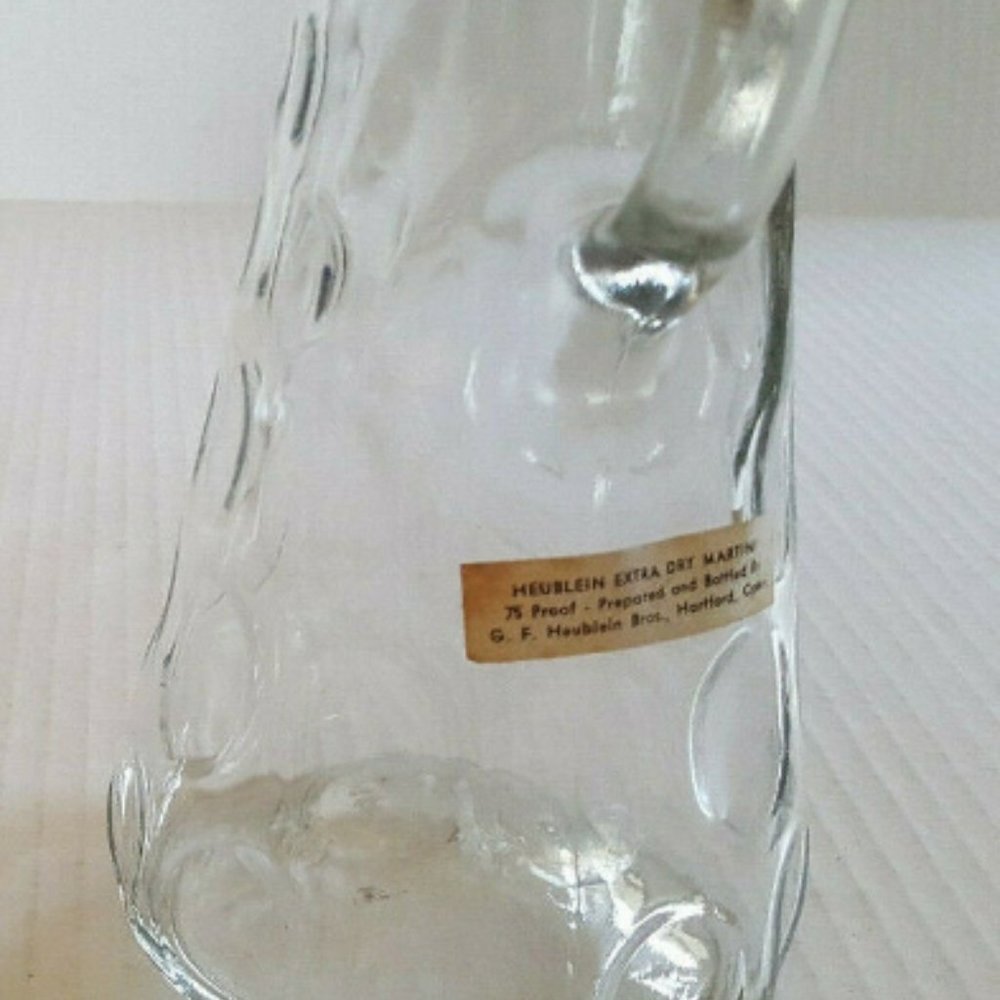 Vintage Heublein Thumbprint Glass Cocktail Martini